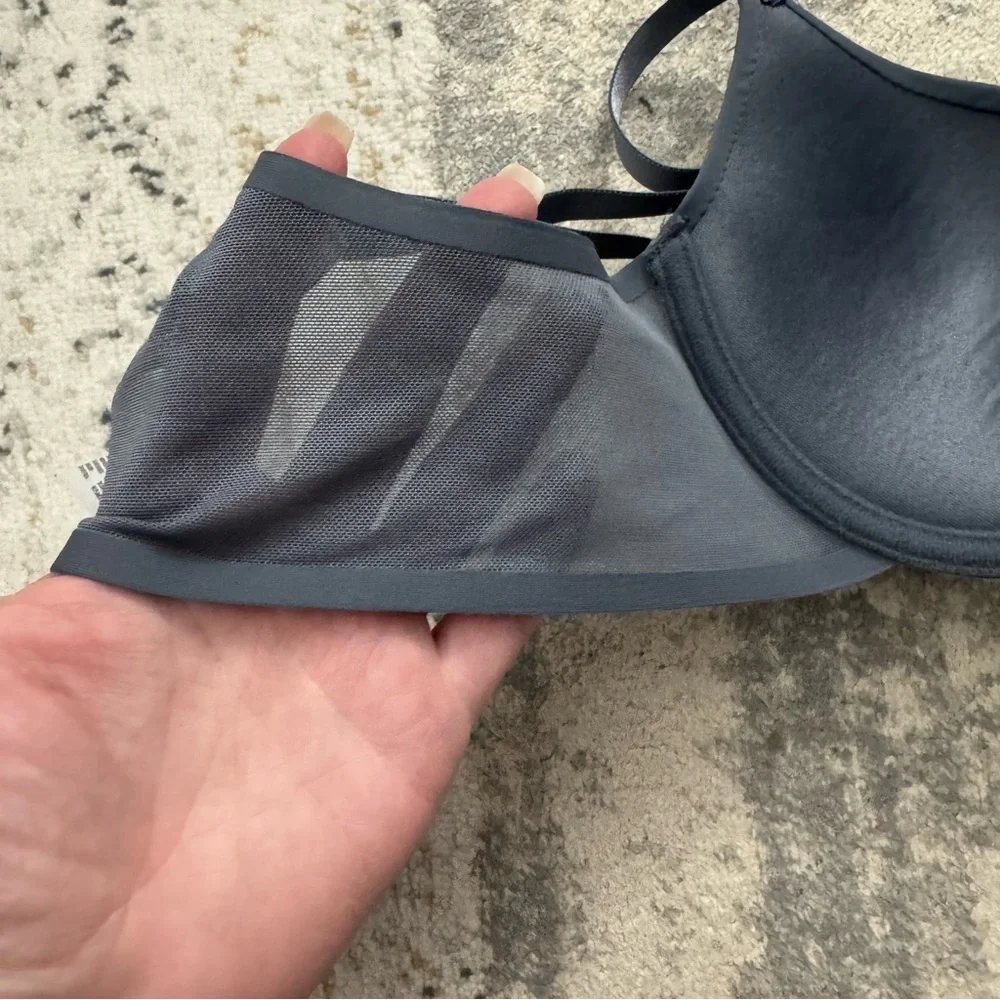 Like 🆕 Nicole Miller light lift push up t-shirt bra in dark bluish grey
